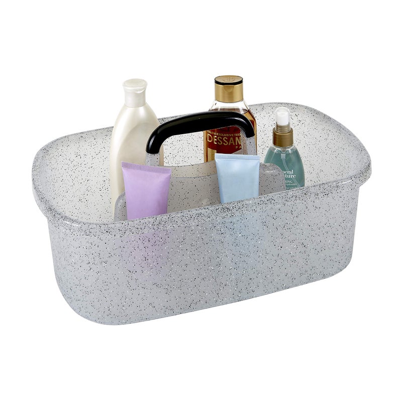 Simplify Bath Bliss Granite Look Shower Caddy | College | Bathroom | Holds Soaps & Shampoo | Cleaning Supplies | Grey - Image 1